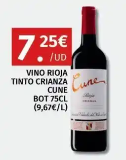 Maskom Supermercados Cune vino rioja tinto crianza oferta