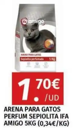 Maskom Supermercados amigo arena para gatos perfum sepiolita oferta