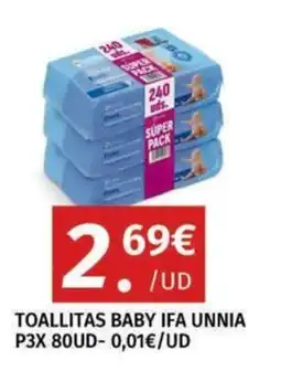 Maskom Supermercados Toallitas baby ifa unnia oferta