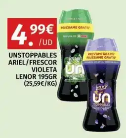 Maskom Supermercados Lenor un stoppables oferta