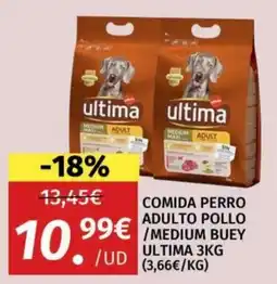 Maskom Supermercados ultima comida perro adulto pollo /medium buey oferta