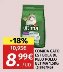 Maskom Supermercados ultima comida gato est bola de pelo pollo oferta