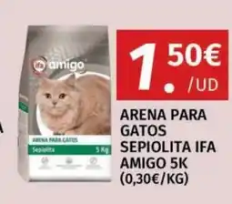 Maskom Supermercados ifamigo arena para gatos sepiolita oferta