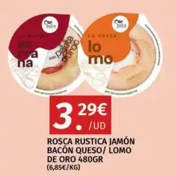 Maskom Supermercados Cor de Oro rosca rustica jamón bacón queso / lomo de oro oferta