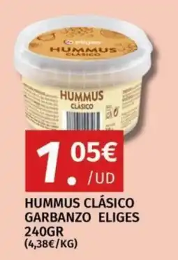 Maskom Supermercados Eliges hummus clásico oferta