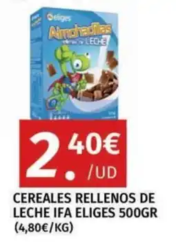 Maskom Supermercados Eliges almohadillas rellenas de leche oferta