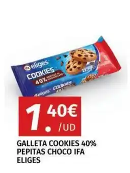 Maskom Supermercados Eliges galleta cookies 40% pepitas choco oferta