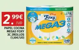Maskom Supermercados Foxy papel cocina mega3 oferta
