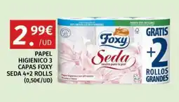 Maskom Supermercados Foxy papel higienico 3 capas seda oferta