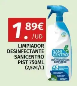 Maskom Supermercados Sanicentro limpiador desinfectante oferta