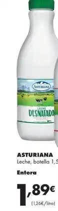 Supermercados Lupa La asturiana - leche, botella, entera oferta