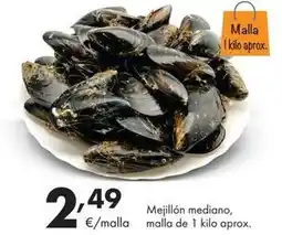 Supermercados Lupa Mejillon mediano, malla de 1 kilo aprox oferta