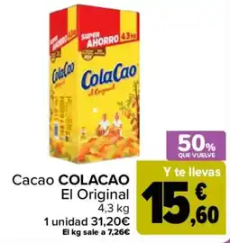 Carrefour ColaCao El Original oferta