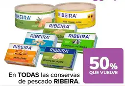Carrefour Ribeira en todas las conservas de pescado oferta