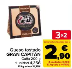 Carrefour Gran Capitán Queso tostado oferta