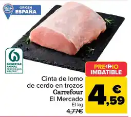 Carrefour Carrefour Cinta de lomo de cerdo en trozos oferta