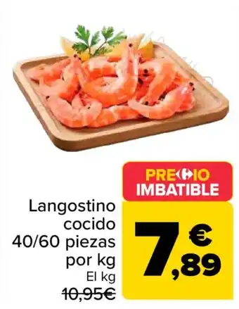 Langostino cocido