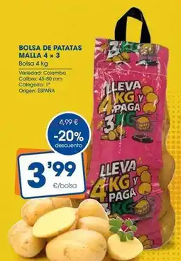 Supermercados Plaza Origen - bolsa de patatas oferta