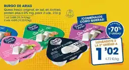 Supermercados Plaza Burgo de arias - queso fresco original, sin lactosa, protein plus 0%, pack 3 oferta