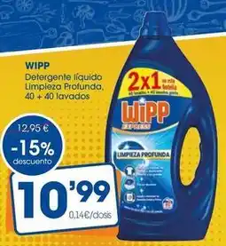 Supermercados Plaza Wipp - detergente líquido limpieza profunda oferta