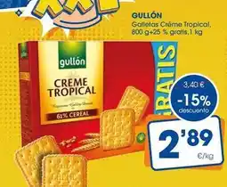 Supermercados Plaza Gullón - galletas crème tropical oferta