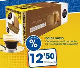 Supermercados Plaza Dolce gusto - capsulas de cafe con leche oferta