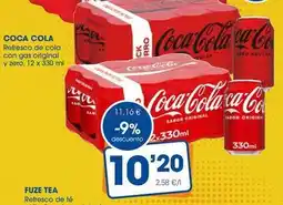 Supermercados Plaza Coca-cola - refresco de cola con gas original y zero oferta