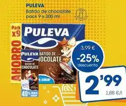 Supermercados Plaza Puleva - batido de chocolate oferta