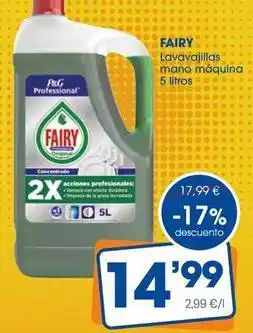 Supermercados Plaza Fairy - lavavajillas mano maquina oferta