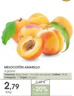 Supermercados Plaza Gold - melocoton amarillo oferta