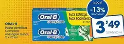 Supermercados Plaza Oral b - pasta dentífrica complete enjuague bucal oferta