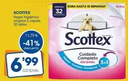 Supermercados Plaza Scottex - papel higiénico original 2 capas oferta