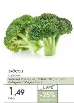 Supermercados Plaza Origen - brócoli oferta