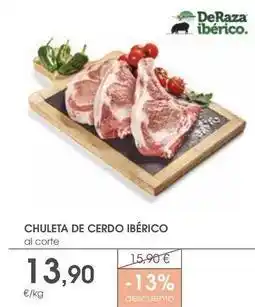 Supermercados Plaza Deraza - chuleta de cerdo iberico oferta