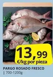 Supermercados MAS Pargo rosado fresco oferta