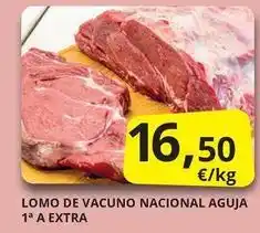 Supermercados MAS Lomo de vacuno nacional aguja 1a a extra oferta
