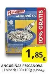 Supermercados MAS Pescanova - anguriñas oferta