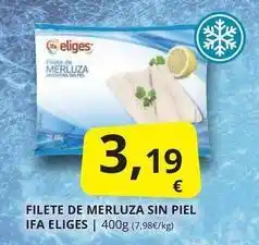 Supermercados MAS Ifa eliges - filete de merluza sin piel oferta