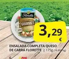 Supermercados MAS Florette - ensalada completa queso de cabra oferta
