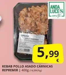 Supermercados MAS Anda - kebab pollo asado carnicas oferta