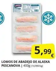 Supermercados MAS Pescanova - lomos de abadejo de alaska oferta