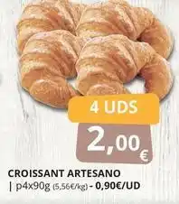 Supermercados MAS Croissant artesano oferta