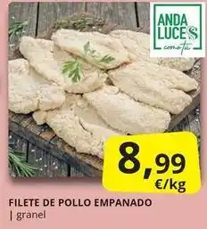 Supermercados MAS Anda - filete de pollo empanado oferta