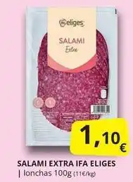 Supermercados MAS Ifa eliges - salami extra oferta