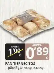 Supermercados MAS Pan tiernecitos oferta