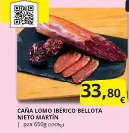 Supermercados MAS Nieto martín - caña lomo ibérico bellota oferta