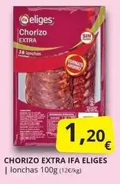 Supermercados MAS Ifa eliges - chorizo extra ifa oferta