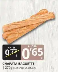 Supermercados MAS Chapata baguette oferta