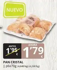 Supermercados MAS Cristal - pan oferta