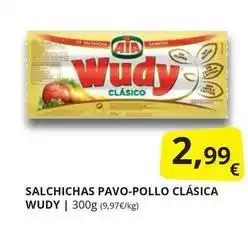 Supermercados MAS Wudy - salchichas pavo-pollo clasica oferta